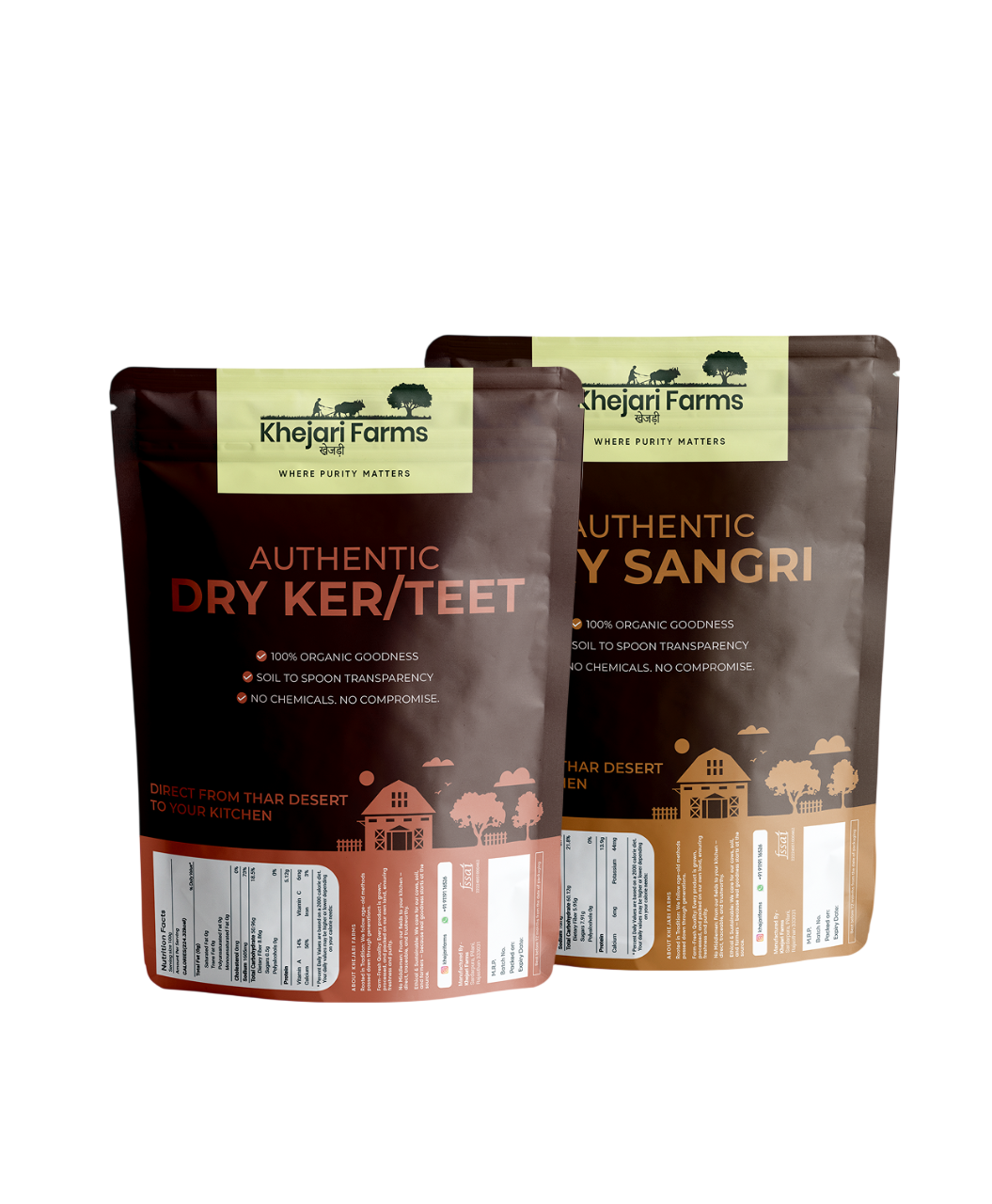 Dry Ker/Teet and Dry Sangri