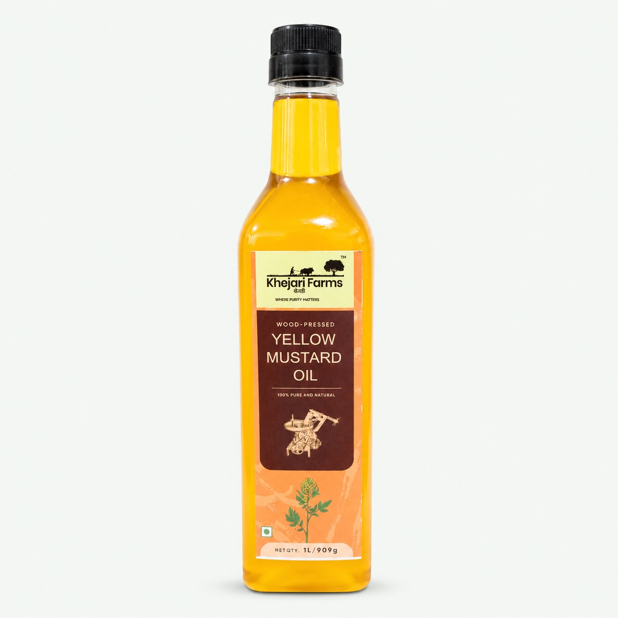 Khejari Farms Wood-Pressed Yellow Mustard Oil